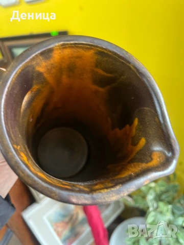 Свещник и комплект за вино   керамика с красиви цветове , снимка 5 - Сервизи - 53156535