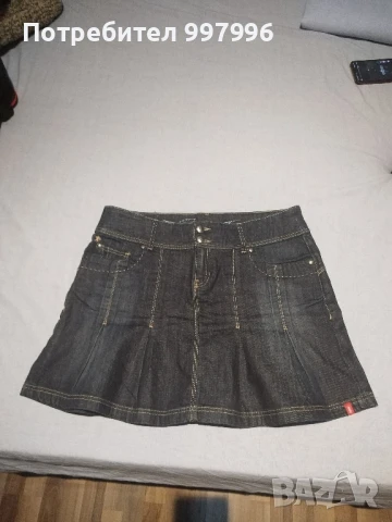 дънкова пола - ХЛ / 2ХЛ размер, снимка 4 - Поли - 50987680