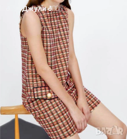 Рокля от букле/ туид на Zara, снимка 4 - Рокли - 51435318