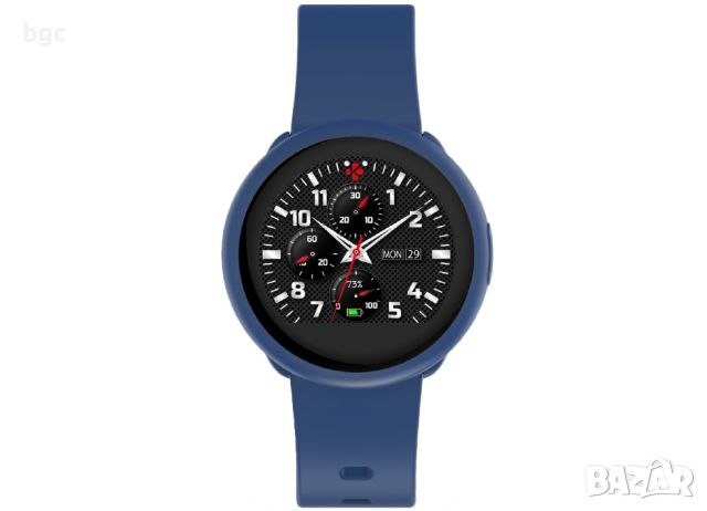 Часовник smartwatch MyKronoz ZeRound 3 Lite, Водоустойчивост IP67, Optical HR, Blue Marine - 24 месе, снимка 4 - Смарт часовници - 46456127