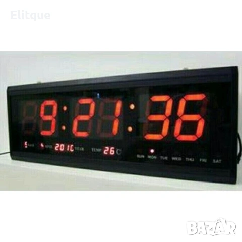 Голям електронен часовник за стена JH3615