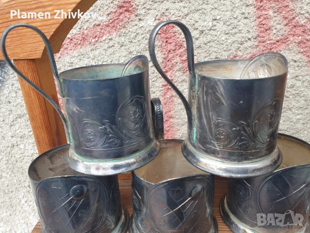 Стари възпоменателни чаени подстакани 1970 , снимка 6 - Други ценни предмети - 54064502