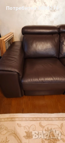 Италиански кожени дивани с релакс механизъм 2 броя , снимка 9 - Дивани и мека мебел - 53780578