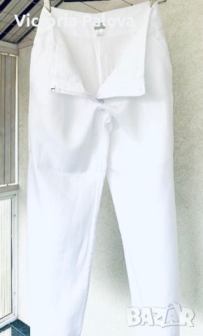 Модерен ленен панталон , снимка 1 - Панталони - 45812810