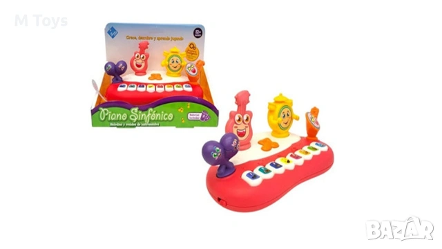 Интерактивно пиано за деца със светлини и звуци
