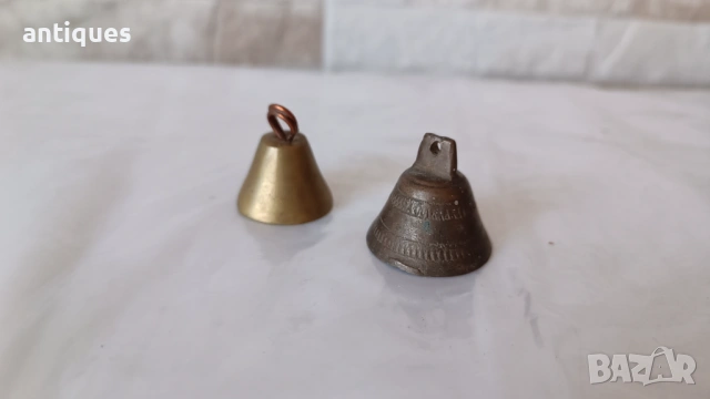 Две стари месингови камбани от соц-а, снимка 3 - Антикварни и старинни предмети - 53029538