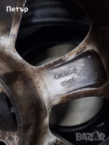 ОРИГИНАЛНИ ЖЕЛЯЗНИ ДЖАНТИ-ОПЕЛ -4Х100Х56.6-15 ЦОЛА, снимка 6 - Гуми и джанти - 52839523