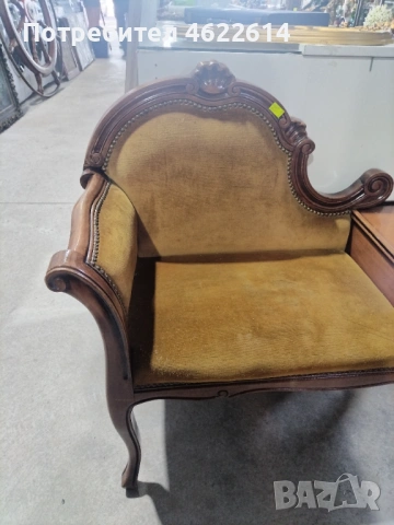 МНОГО КРАСИВО БАРОКОВО КАНАПЕ , снимка 6 - Антикварни и старинни предмети - 53679016