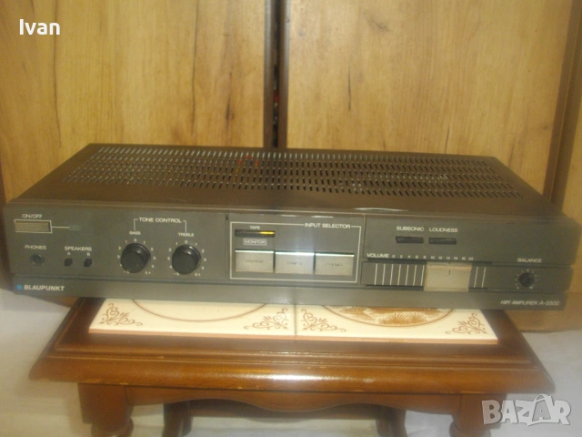 ЯПОНСКИ ОРИГИНАЛЕН РЕТРО HIFI УСИЛВАТЕЛ BLAUPUNKT A-5500 HIFI made in JAPAN 1983г-1985г ОТЛИЧЕН