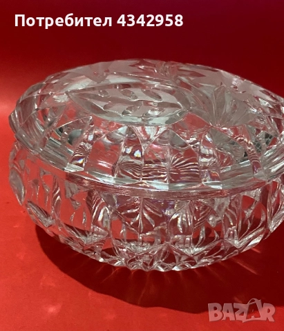 Vintage. Кристална купа., снимка 2 - Антикварни и старинни предмети - 52565839