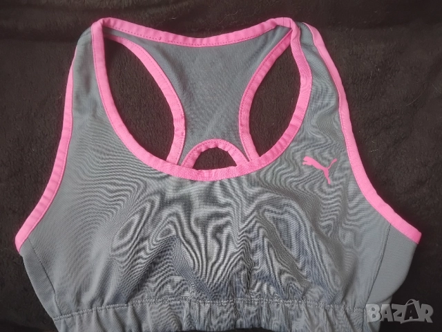 PUMA 100% оригинално дамско бюстие / спортен сутиен, S размер, снимка 3 - Корсети, бюстиета, топове - 52102331