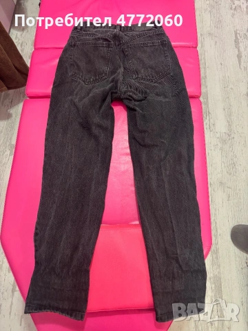 Черни дънки размер XS/S, снимка 2 - Дънки - 53918146