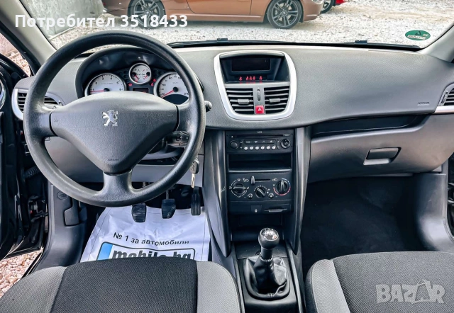 Пежо 207 1.4i 95кс 2009г , снимка 13 - Автомобили и джипове - 53344334