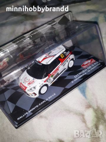 Toyota Corolla WRC Ford Fiesta S2000 Citroen DS 3 R3 Rally Monte Carlo 1.43 Eaglemoss , снимка 8 - Колекции - 46681916