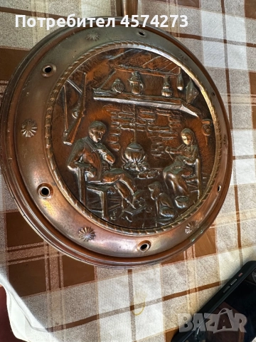 Стар френски тиган за декорация 