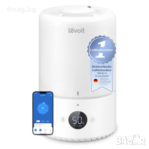 Смарт ултразвуков овлажнител за въздух Levoit , снимка 4 - Овлажнители и пречистватели за въздух - 53770683