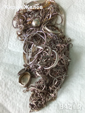 100 грама сребърни накити за поправка за реставрация за части или за материал 42002, снимка 8 - Колиета, медальони, синджири - 54212493