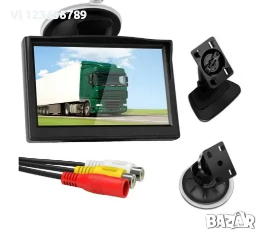 5 инча LCD Монитор за Камера за Задно Виждане, Цветен, снимка 1