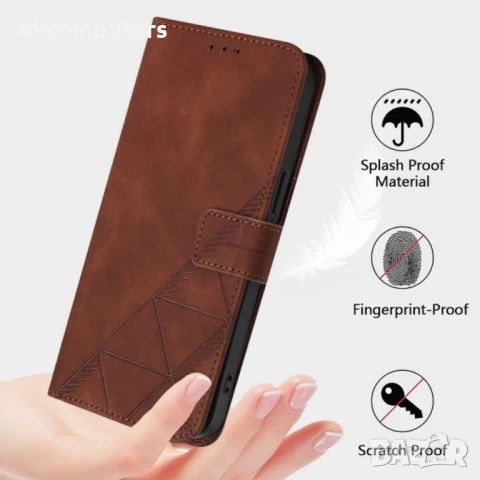 Doogee N55 Plus Crossbody 3D Embossed Wallet Кожен Калъф и Протектор, снимка 11 - Калъфи, кейсове - 51329066