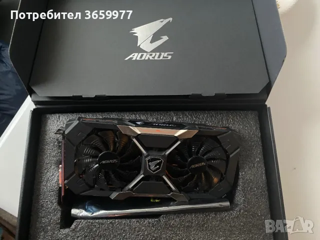 Видео карта Gigabyte AORUS XTR RX580 8GB, снимка 9 - Видеокарти - 48175554