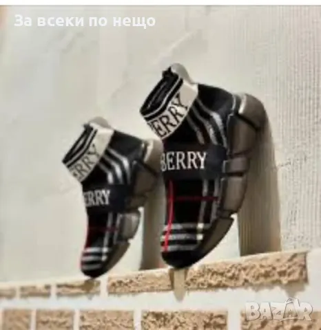 Burberry Дамски Черен Маратонки Тип Чорап🔝Дамски Спортни Обувки Тип Чорап В Черен Цвят Бърбъри, снимка 1 - Маратонки - 48543210