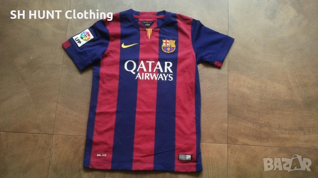 NIKE FC BARCELONA MESSI Kids Football T-Shirt Размер 10-12 г/ 137-147см детска футболна тениска 8-66, снимка 2 - Детски тениски и потници - 53126646