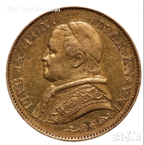 Златна монета Ватикана, снимка 3 - Нумизматика и бонистика - 52171744