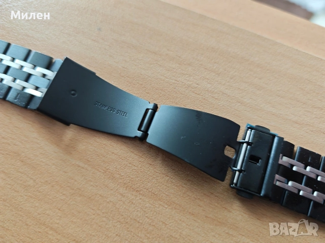 Метална стоманена верижка 22мм, снимка 4 - Каишки за часовници - 53923625