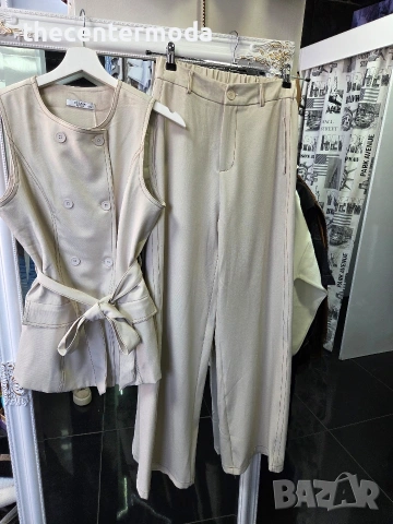 Бял дънков сет 