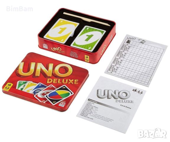 Карти за игра UNO Deluxe / Mattel / Делукс  , снимка 3 - Игри и пъзели - 45755067