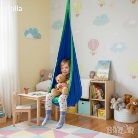 Висящ стол пашкул Cocoon - идеален за игра и релакс, снимка 2 - Други - 54288648