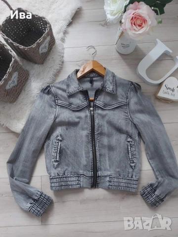 Късо дънково яке 