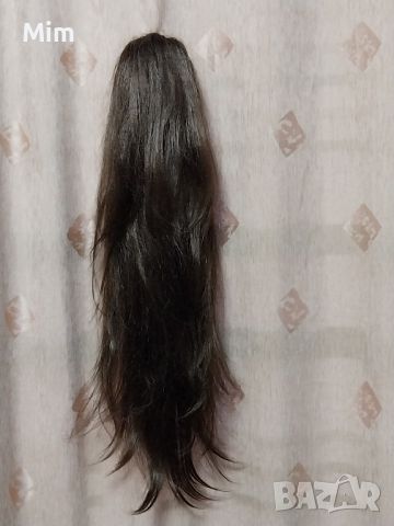 Екстейшан, кестенява дълга 75 см опашка, снимка 2 - Аксесоари за коса - 46351047