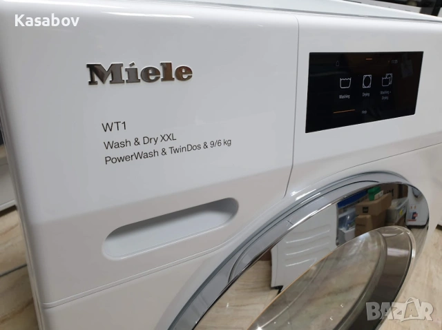 XXL 9кг/6кг Miele WT1 Пералня със Сушилня TwinDos Миеле 12м Гаранция, снимка 4 - Перални - 53626806