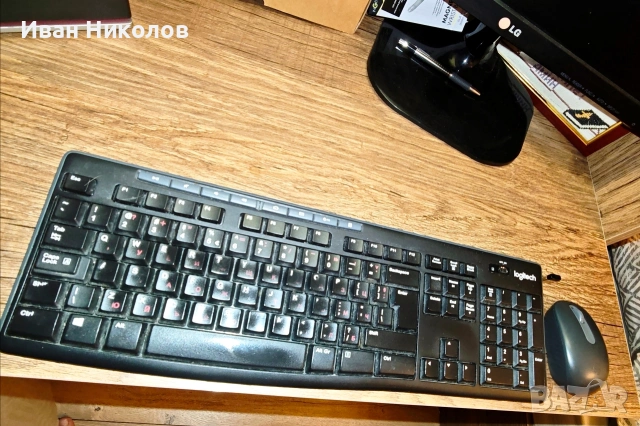 Безжичнен / USB комплект мишка с клавиатура! Logitech, снимка 5 - Клавиатури и мишки - 53741619