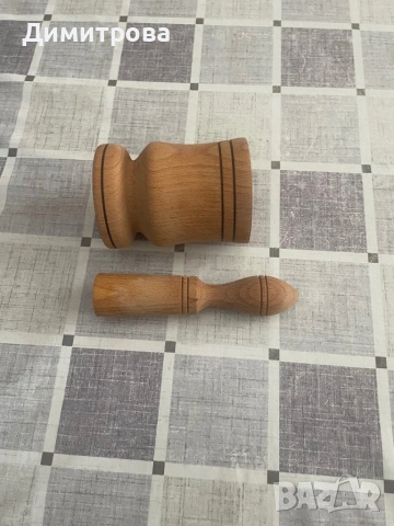 Месингово хаванче с чукало, дървено хаванче с чукало, снимка 5 - Други - 51053153