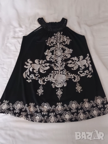 Рокля/туника с пришита огърлица , снимка 2 - Рокли - 51462209