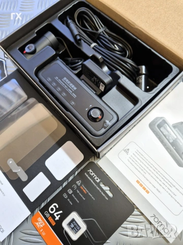 Видеорегистратор Xiaomi 70mai T800E 4K с 3 камери + 64гб, снимка 4 - Аксесоари и консумативи - 53856515