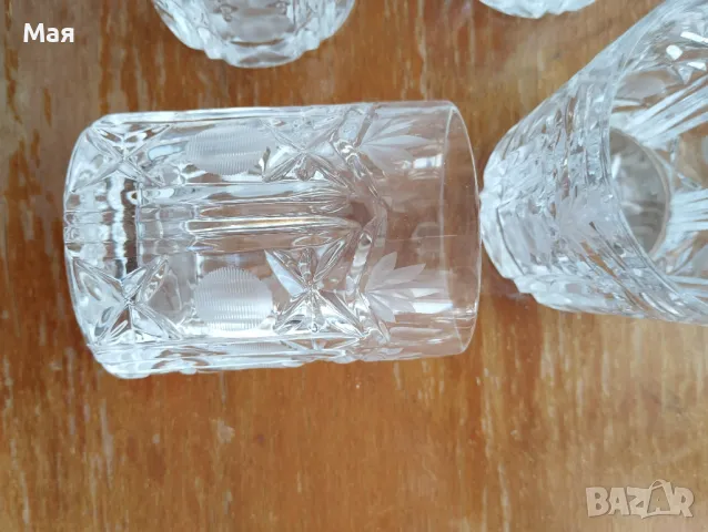 Елегантни кристални чаши за уиски, снимка 2 - Чаши - 50370347