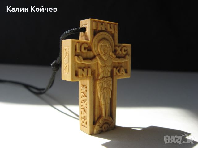 Кръст, миниатюра от чемшир, снимка 3 - Други ценни предмети - 45196541