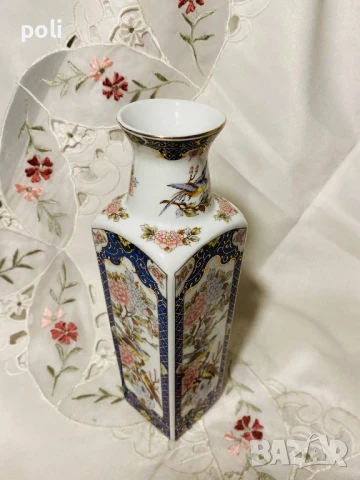 японска порцеланова ваза , снимка 6 - Вази - 50785707