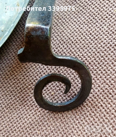 Антична кована дръжка за порта 19-ти век, снимка 5 - Антикварни и старинни предмети - 51474698