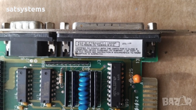 FT94UAFT-1100SP Controller Card 8-bit ISA COM LPT Port, снимка 7 - Други - 54008988