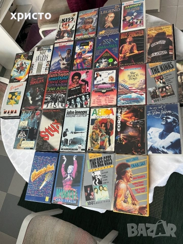 оригинални видеокасети рок и поп мизика