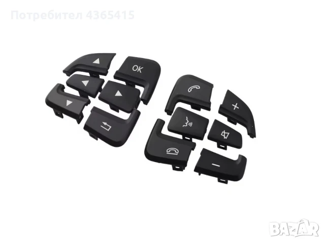 Капачета за бутони на волан за Mercedes CLA-Class W117 Facelift (2016-2019)- 0999050600 , снимка 2 - Части - 50850680