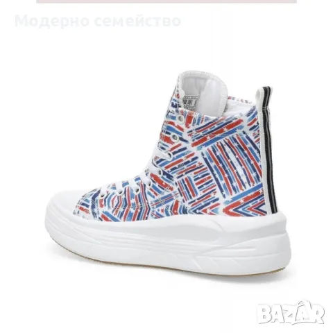 Дамски спортни обувки US POLO Assn Clementine Shoes White/Multi, снимка 3 - Дамски ежедневни обувки - 48037150