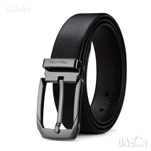 Мъжки официален колан за Панталони WilliamPAUL LEATH*(регулируема катарама) Естествена телешка кожа!, снимка 4 - Колани - 50026469