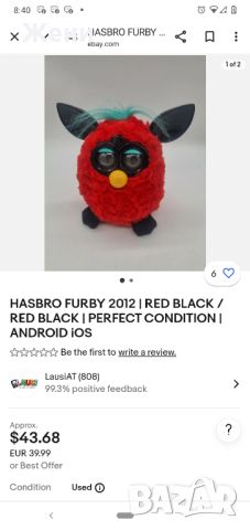 Оригинално работещо Furby Фърби 2012, снимка 8 - Музикални играчки - 46794319