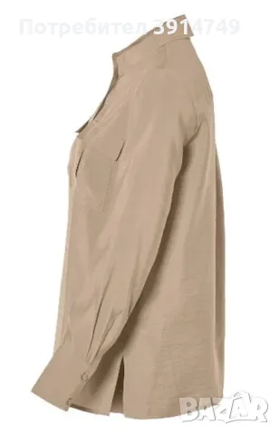 НОВА дамска риза / блуза с копчета, дълъг ръкав, 2 джоба, лека, мека, изключително удобна, снимка 3 - Ризи - 50411443