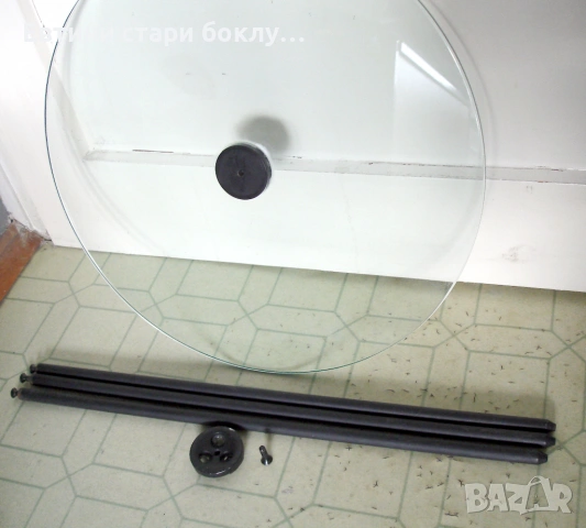 Елегантна помощна масичка от стъкло, снимка 7 - Маси - 53147564